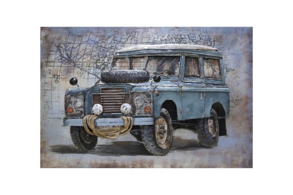 Picture of 399-001 3D Metal Wall Art (120x80cm) - Car