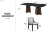 Picture of AUREN 213 5PC/7PC Marble Top Dining Set