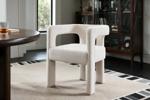 Picture of ASTON Linen Fabric Upholstered Dining Chair