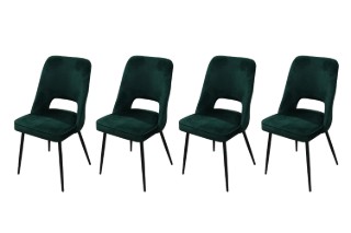 Picture of LIVIA Polyester Fabric Dining Chair (Dark Green) - 4 Chairs in 1 Carton