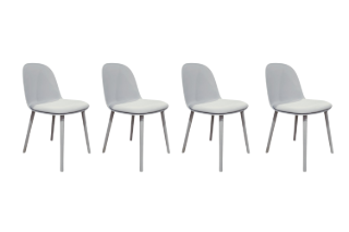 Picture of DEW Dining Chair (Grey) - 4 Chairs in 1 Carton