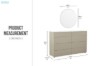 Picture of VELMONT 8-Drawer Sintered Stone Top Dresser with Mirror