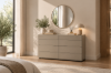 Picture of VELMONT 8-Drawer Sintered Stone Top Dresser with Mirror