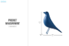 Picture of 359-005 Tabletop Decor Bird - Blue
