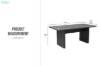 Picture of BLACKFORD 180 Sintered Stone Top Dining Table