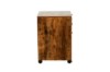 Picture of LUKAN 3-Drawer Mobile File Cabinet with Wheels (Rustic Brown)