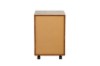 Picture of LUKAN 3-Drawer Mobile File Cabinet with Wheels (Rustic Brown)