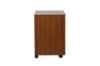 Picture of LUKAN 3-Drawer Mobile File Cabinet with Wheels (Walnut)