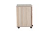 Picture of LUKAN 3-Drawer Mobile File Cabinet with Wheels (Oak&Walnut)