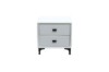 Picture of [FLOOR MODEL CLEARANCE] HOVER 2-Drawer Bedside Table (White)
