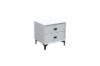 Picture of [FLOOR MODEL CLEARANCE] HOVER 2-Drawer Bedside Table (White)