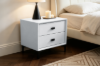 Picture of [FLOOR MODEL CLEARANCE] HOVER 2-Drawer Bedside Table (White)