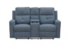 Picture of [FLOOR MODEL CLEARANCE] WALKER Fabric 2‑Seater Manual Recliner Sofa with Console & Cup Holders