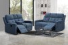 Picture of [FLOOR MODEL CLEARANCE] WALKER Fabric 2‑Seater Manual Recliner Sofa with Console & Cup Holders