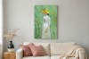 Picture of 367-005 Hand-Finished Canvas Decorative Wall Art (80×120cm) - Girl in White (1890) by Vincent van Gogh