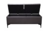 Picture of SORENA 110 Genuine Leather Bench with Storage (Dark Brown)