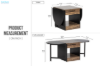 Picture of MIROK 51-128 Folding Drop-Leaf Coffee Table with 1-Drawer