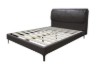 Picture of SORENA Genuine Leather Bed Frame in Queen/Super King Size (Dark Brown)