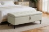 Picture of SORENA 110 Genuine Leather Bench with Storage (Beige)