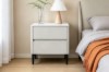 Picture of SORENA 2-Drawer Sintered Stone Top Bedside Table (Beige)