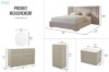 Picture of VELMONT 4PC/5PC/6PC Tall Wingback Upholstered Bedroom Set in Queen Size