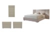 Picture of VELMONT 4PC/5PC/6PC Tall Wingback Upholstered Bedroom Set in Queen Size