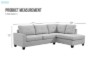 Picture of PAVIA Fabric Reversible Sectional Sofa