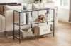 Picture of SORELL 100 3-Tier Glass Console Table