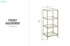 Picture of ALVEN 4-Tier Glass Display Shelf