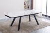 Picture of [FLOOR MODEL CLEARANCE]  DALTON 180-240 Extension Glossy Sintered Stone Top Dining Table