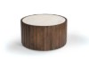 Picture of [FLOOR MODEL CLEARANCE]KASIA Mango Wood D89 Round Coffee Table With Marble Top