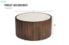 Picture of [FLOOR MODEL CLEARANCE]KASIA Mango Wood D89 Round Coffee Table With Marble Top