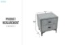 Picture of [FLOOR MODEL CLEARANCE] MOTIONFLEXI 2-Drawer Bedside Table