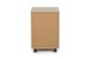 Picture of LUKAN 3-Drawer Mobile File Cabinet with Lock & Wheels (Oak & Walnut)