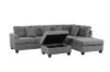 Picture of ROLLAND Reversible Sectional Sofa with Storage Ottoman