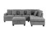 Picture of ROLLAND Reversible Sectional Sofa with Storage Ottoman