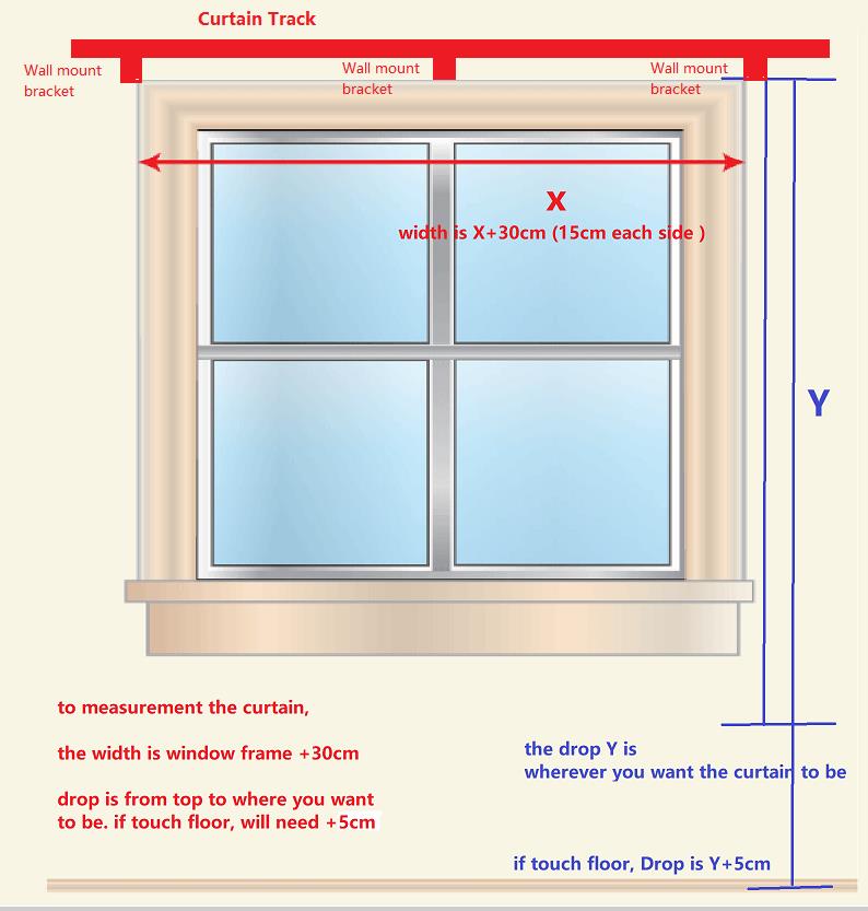 How to measure your window frame for installing curtains?